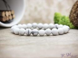 R. M. ékszer Howlit ásvány karkötő (2685-RM-16)