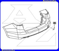 OPEL ASTRA K 2015.06-2020.05 /B16/ Hátsó lökhárító vonószemtakaró "kombi" alapozott /Gyári alkatrész/ (Egyedi rendelésre, NEM visszáruzható) 13426360