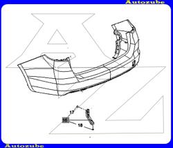 OPEL ASTRA K 2015.06-2020.05 /B16/ Hátsó lökhárító tartó, bal belső "kombi" /Gyári alkatrész/ (Egyedi rendelésre, NEM visszáruzható) 13426393