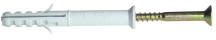 Tracon Electric Tracon THC10100 Hosszított tipli+csavar, szürke M10×100mm, PA6.6 (THC10100) - elektrikstore