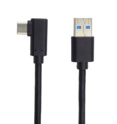 Cablu USB 3.0-C unghi 90 grade la USB-A 2m T-T Negru, KU31CZ2BK (KU31CZ2BK)