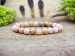 R. M. ékszer Boldog álmok pink opál ásvány karkötő (11971-RM-16)