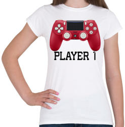 printfashion Player 1 PS4 páros póló - Női póló - Fehér (2189938)