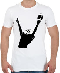 printfashion Amerikai focista - Férfi póló - Fehér (2170792)