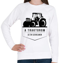 printfashion Traktor love - Női pulóver - Fehér (2167616)