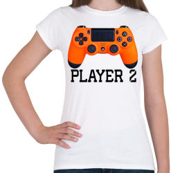 printfashion Player 2 PS4 páros póló - Női póló - Fehér (2190129)