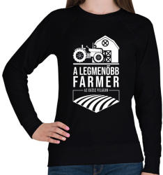 printfashion A legmenőbb farmer - Női pulóver - Fekete (2166471)