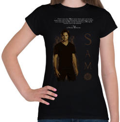 printfashion sam winchester - Női póló - Fekete (2202736)