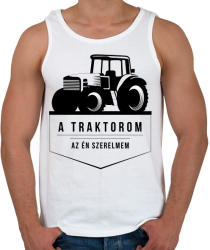printfashion Traktor love - Férfi atléta - Fehér (2167539)