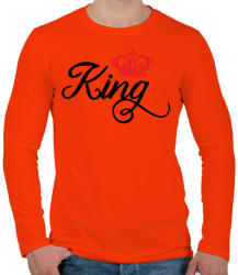 printfashion King - Férfi hosszú ujjú póló - Narancs (2188577)