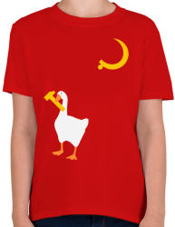 printfashion Goose Game - Gyerek póló - Piros (2155429)