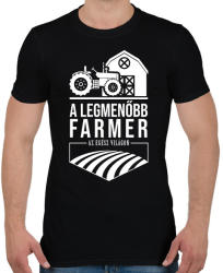 printfashion A legmenőbb farmer - Férfi póló - Fekete (2166400)