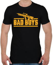 printfashion Bad boys gun - Férfi póló - Fekete (2024616)