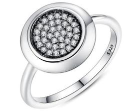 Ékszerkirály Ezüst gyűrű apró kristályokkal, 8-as méret (32508436025_2)