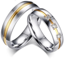 Ékszerkirály Női karikagyűrű, nemesacél, ezüstszínű, 8-as méret (32270344209_6)