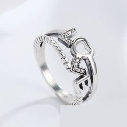 Ékszerkirály Ezüst gyűrű LOVE motívummal, 6-os méret (32841364452_1)