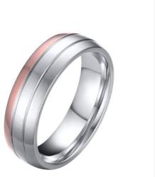 Ékszerkirály Férfi karikagyűrű, nemesacél, ezüst/rózsaszín, 9-es méret (32831976994_4)