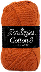Scheepjes Cotton8 - 671 - sötét narancs pamut fonal