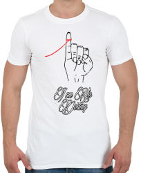 printfashion Én vagyok a végzete - Férfi póló - Fehér (2207869)