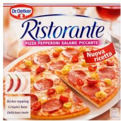 Dr. Oetker Ristorante Pizza Pepperoni Salame Piccante csípős szalámis pizza 340g