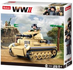 Sluban Army WWII - német Panzer II. tank építőjáték készlet (M38-B0691)