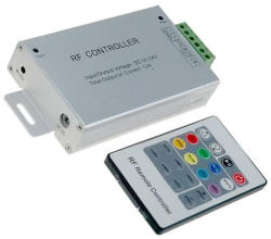 OPTOFLASH Controler LED Canale 3 12A Uies 12/24VDC alimentare 12/24VDC OPTOFLASH STEROWNIK RC 2 (OF-CONTRGB-RD) - sogest