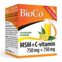 BioCo MSM+C-vitamin italpor 750mg+750mg - 75 adag - bio