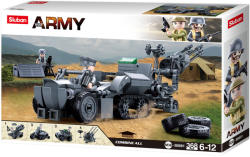 Sluban Army WWII - 4 into 1 német második világháborús építőjáték készlet (M38-B0681)