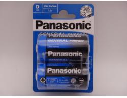 Panasonic R20 D baterii zinc carbon 1.5V General Purpose blister 2