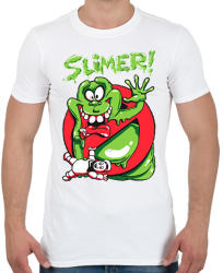printfashion Ragacs - Férfi póló - Fehér (2211498)
