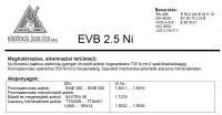  Elektróda bázikus EVB 2, 5 NI 5.00 mm 5.4 kg (13611)