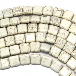 Magnezit Margele Pietre Semipretioase Patrat - 14 x 14 x 6 mm