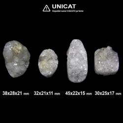  Cabochon din Cuart Alb Druzy de Forma Neregulata- 30-45 x 21-28 x 11-21 mm