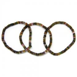 Bratara Turmalina Watermelon Diametru 50 mm din Margele Disc - 2 - 3, 7 x 5 mm