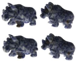 Rinocer - Figurina din Sodalit 5 x 2 x 3, 5 cm
