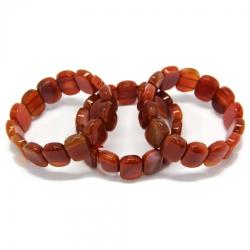 Bratara Carneol Diametru 62 mm, Oval - 15 x 20 mm