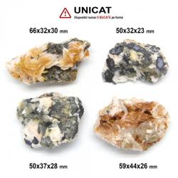 Ceruzit, Galena, Baritina si Calcit Brut Natural - 50-66x32-44x23-30 mm- ( XXL) - 1 Buc