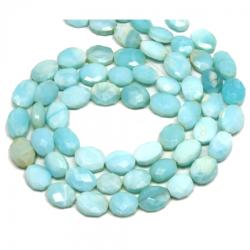  Margele Bijuterii Opal Albastru Oval Fatetat - 12-18 x 10-12 mm