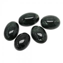  Pandantiv din Jad African - Buddstone Oval cu Gaura - 23-32 x 17-32 x 4-7 mm