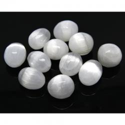  Selenit Alb Rulat Natural - 23-26 x 21-25 mm - ( M ) - 1 Buc