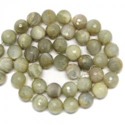  Piatra Lunii Gri Margele Pietre Semipretioase Rotunde Fatetate - 16 x 16 mm