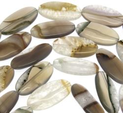  Margele Bijuterii Agata Sardonix Oval 36x17 mm