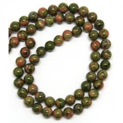  Unakit Margele Pietre Semipretioase Rotund - 12 x 12 mm