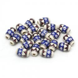  Margele Ceramica Inka - rotund - 15x9 mm - 1 Buc