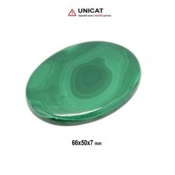  Cabochon Malachit 66 x 50 x 7 mm - Unicat