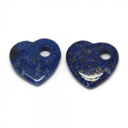 Pandant Inima Lapis Lazuli - 30 x 30 x 5-6 mm- (XL)- 1 Buc