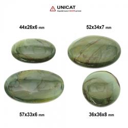 Cabochon Jasp Policrom 36-57 x 26-36 x 6-8 mm - Unicat