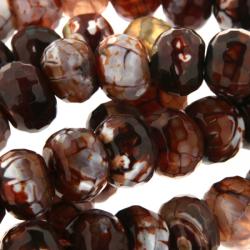  Agata Cracked Colorat Disc Fatetat 12 x 15 mm