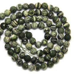 Jasp Zebra Verde Margele Pietre Semipretioase Rotund Fatetat 8 mm