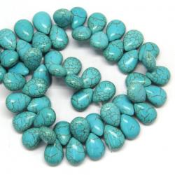  Magnezit Colorat Margele Pietre Semipretioase Picatura - 17 x 13 mm